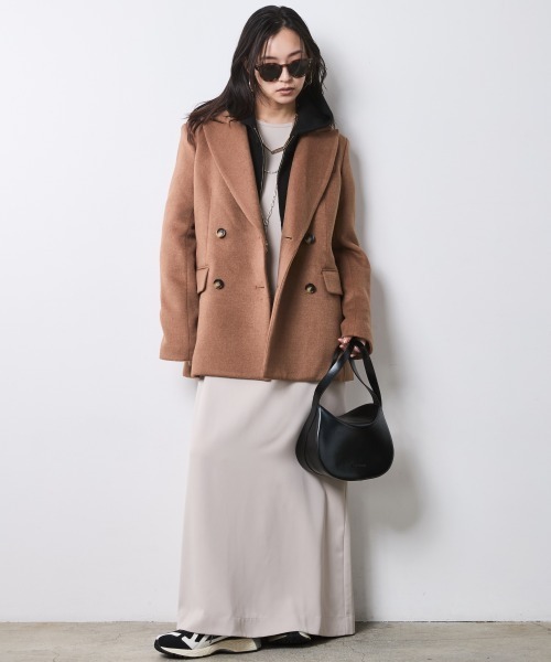 CHIC STYLE(シックスタイル)の「クルーネックマキシワンピース<大きいサイズ有>シックスタイル(ワンピース・レディース・ブラック/ベージュ・5L/4L/3L/LL/L/M)」の6枚目の写真