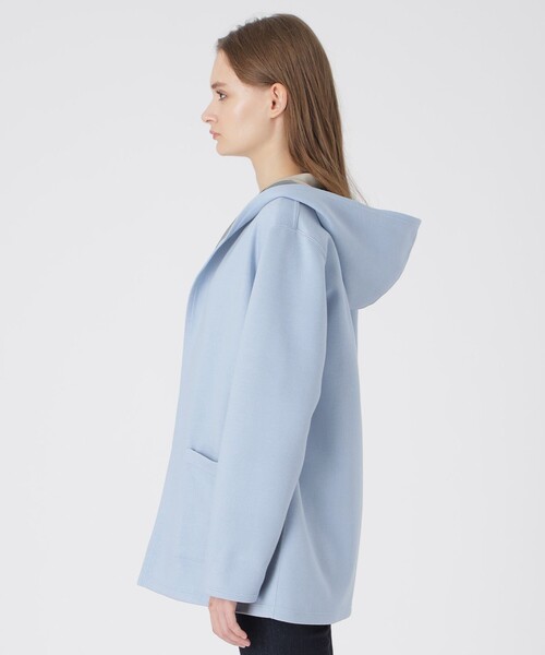 BLUE LABEL CRESTBRIDGE（ブルーレーベルクレストブリッジ）の「クレストブリッジチェックリバーシブルダンボールミディ丈コーディガン（カーディガン/ボレロ・レディース・ベージュ/ダークネイビー/ブラック/ブルー・38）」の8枚目の写真