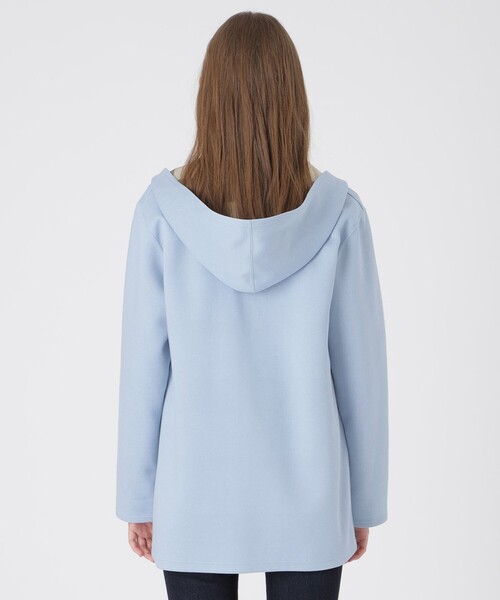 BLUE LABEL CRESTBRIDGE（ブルーレーベルクレストブリッジ）の「クレストブリッジチェックリバーシブルダンボールミディ丈コーディガン（カーディガン/ボレロ・レディース・ベージュ/ダークネイビー/ブラック/ブルー・38）」の9枚目の写真