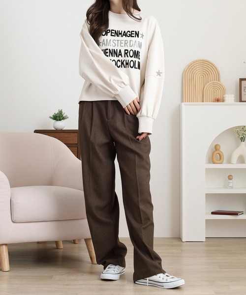 Anna Nicola(アンナニコラ)の「Anna Nicola ダンボールニットロゴプルオーバー(Tシャツ/カットソー・レディース・アイボリー/グレー/ブラック・38)」の8枚目の写真