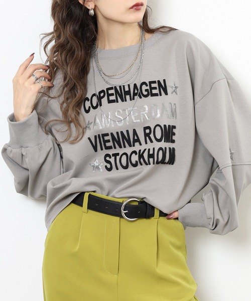 Anna Nicola(アンナニコラ)の「Anna Nicola ダンボールニットロゴプルオーバー(Tシャツ/カットソー・レディース・アイボリー/グレー/ブラック・38)」の15枚目の写真
