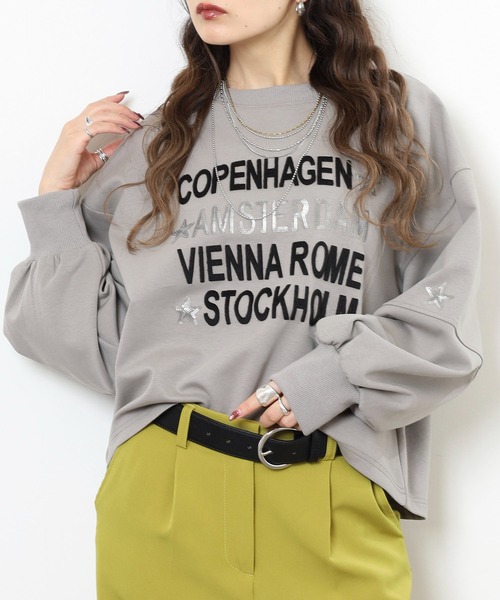 Anna Nicola(アンナニコラ)の「Anna Nicola ダンボールニットロゴプルオーバー(Tシャツ/カットソー・レディース・アイボリー/グレー/ブラック・38)」の16枚目の写真