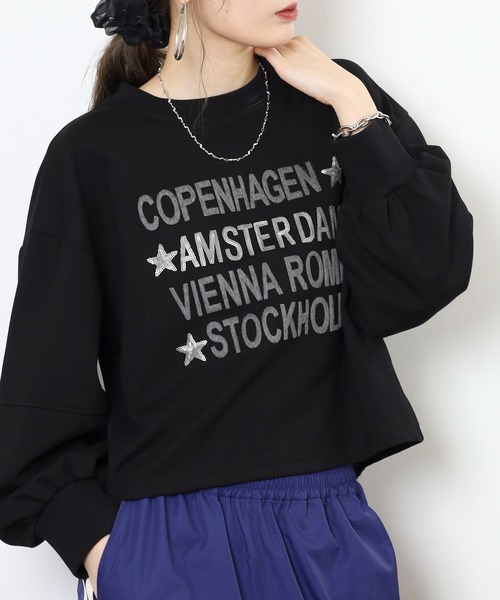 Anna Nicola(アンナニコラ)の「Anna Nicola ダンボールニットロゴプルオーバー(Tシャツ/カットソー・レディース・アイボリー/グレー/ブラック・38)」の11枚目の写真