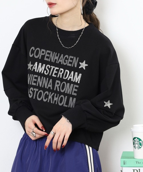 Anna Nicola(アンナニコラ)の「Anna Nicola ダンボールニットロゴプルオーバー(Tシャツ/カットソー・レディース・アイボリー/グレー/ブラック・38)」の9枚目の写真