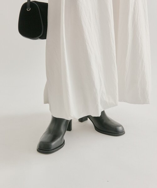 mystic（ミスティック）の「【３サイズ展開】ヒールミドルブーツ（ブーツ・レディース・ブラウン/ブラック・38/36/37）」の4枚目の写真