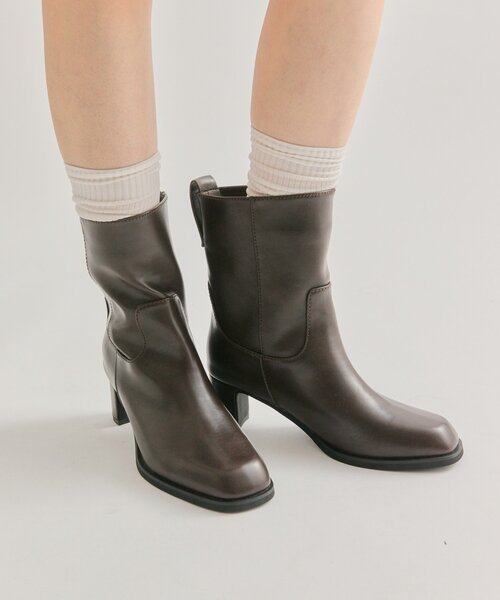 mystic（ミスティック）の「【３サイズ展開】ヒールミドルブーツ（ブーツ・レディース・ブラウン/ブラック・38/36/37）」の12枚目の写真