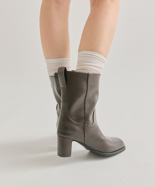 mystic（ミスティック）の「【３サイズ展開】ヒールミドルブーツ（ブーツ・レディース・ブラウン/ブラック・38/36/37）」の13枚目の写真