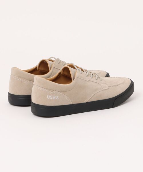 U.S. POLO ASSN.(ユーエスポロアッスン)の「【U.S. POLO ASSN./ユーエスポロアッスン】フェイクスウェードモカシン(モカシン/デッキシューズ・メンズ・ベージュ/ブラック・26cm/25.5cm/25cm/27cm/26.5cm)」の3枚目の写真