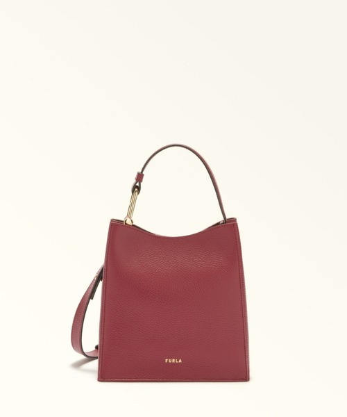 FURLA(フルラ)の「フルラ ヌヴォラ (Furla Nuvola) バケットバッグ MINI(ショルダーバッグ・レディース・ブラック/ダークブルー/バーガンディー/ストーン/オフホワイト/モカ・ONE SIZE)」の6枚目の写真