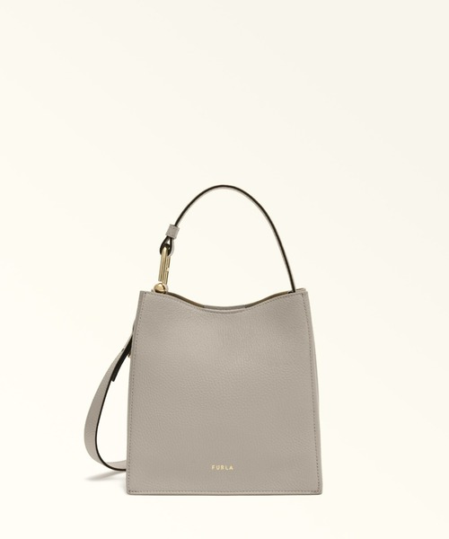 FURLA(フルラ)の「フルラ ヌヴォラ (Furla Nuvola) バケットバッグ MINI(ショルダーバッグ・レディース・ブラック/ダークブルー/バーガンディー/ストーン/オフホワイト/モカ・ONE SIZE)」の3枚目の写真