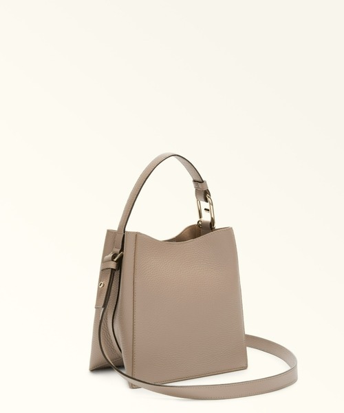 FURLA(フルラ)の「フルラ ヌヴォラ (Furla Nuvola) バケットバッグ MINI(ショルダーバッグ・レディース・ブラック/ダークブルー/バーガンディー/ストーン/オフホワイト/モカ・ONE SIZE)」の13枚目の写真