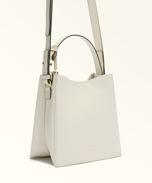 FURLA(フルラ)の「フルラ ヌヴォラ (Furla Nuvola) バケットバッグ MINI(ショルダーバッグ・レディース・ブラック/ダークブルー/バーガンディー/ストーン/オフホワイト/モカ・ONE SIZE)」の11枚目の写真
