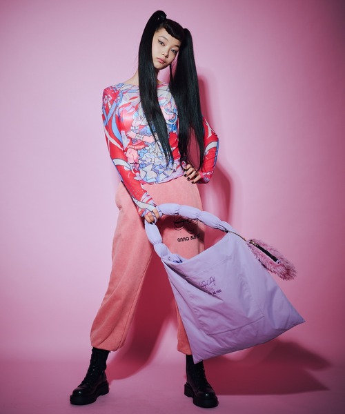 anna sui nyc(アナ スイ エヌ ワイ シー)の「TERAリバーシブルバッグ(ショルダーバッグ・レディース・ブラック/パープル・FREE)」の4枚目の写真