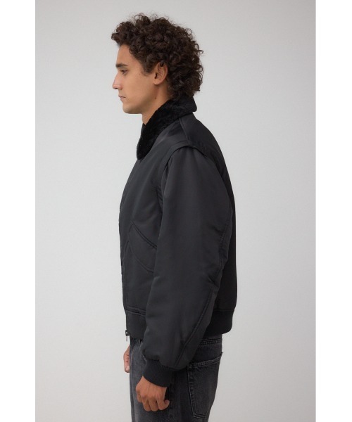 AZUL by moussy（アズールバイマウジー）の「デタッチャブルBZ（ブルゾン・メンズ・ブラック/カーキ・MEDIUM/LARGE）」の7枚目の写真