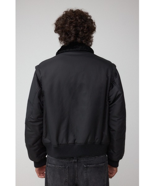 AZUL by moussy（アズールバイマウジー）の「デタッチャブルBZ（ブルゾン・メンズ・ブラック/カーキ・MEDIUM/LARGE）」の8枚目の写真