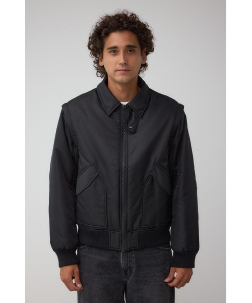 AZUL by moussy（アズールバイマウジー）の「デタッチャブルBZ（ブルゾン・メンズ・ブラック/カーキ・MEDIUM/LARGE）」の17枚目の写真