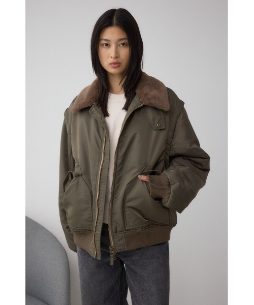 AZUL by moussy（アズールバイマウジー）の「デタッチャブルBZ（ブルゾン・メンズ・ブラック/カーキ・MEDIUM/LARGE）」の20枚目の写真