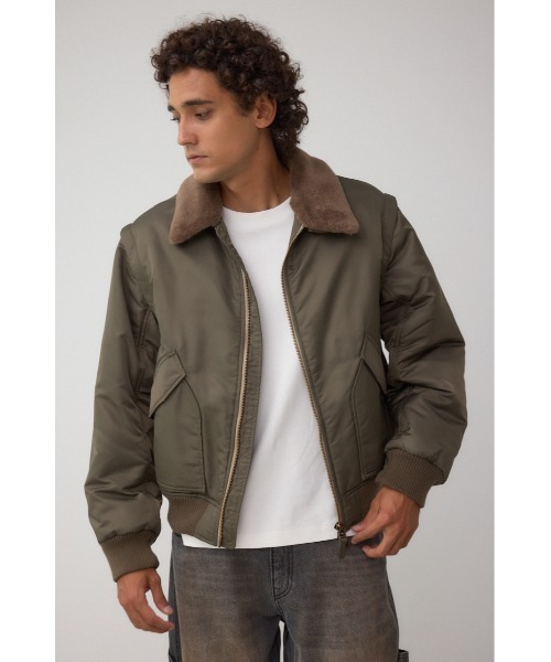 AZUL by moussy（アズールバイマウジー）の「デタッチャブルBZ（ブルゾン・メンズ・ブラック/カーキ・MEDIUM/LARGE）」の21枚目の写真