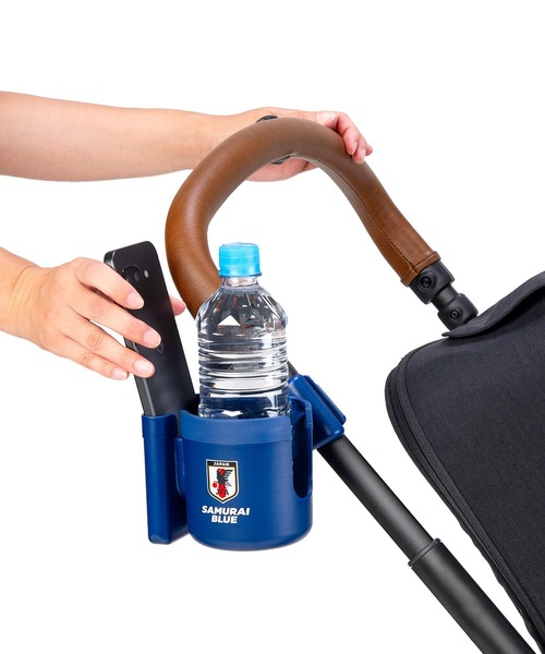 T‐REX（ティーレックス）の「【T‐REX】2 in 1 カップホルダー日本代表バージョン（ベビーカー/ベビーカー用品・キッズ・ブルー系その他・ONE SIZE）」の2枚目の写真