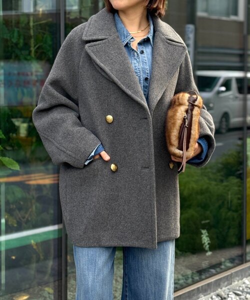 リバイバル/新色追加】ラグランPコート（ピーコート）｜RIVE DROITE