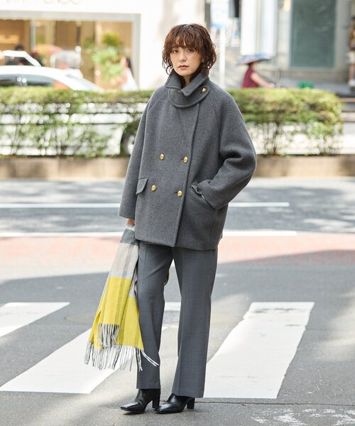 予約【リバイバル/新色追加】ラグランPコート（ピーコート