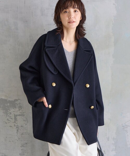 リバイバル/新色追加】ラグランPコート（ピーコート）｜RIVE DROITE