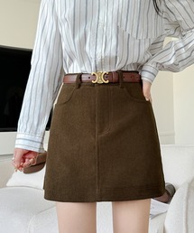 IRADOWL（アイラドール）の「ハイウエストコーデュロイミニスカート（スカート）」