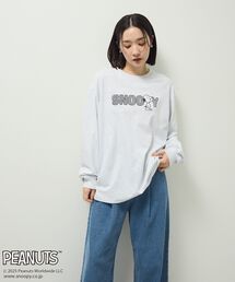 ■PEANUTS クロスステッチロンTEE