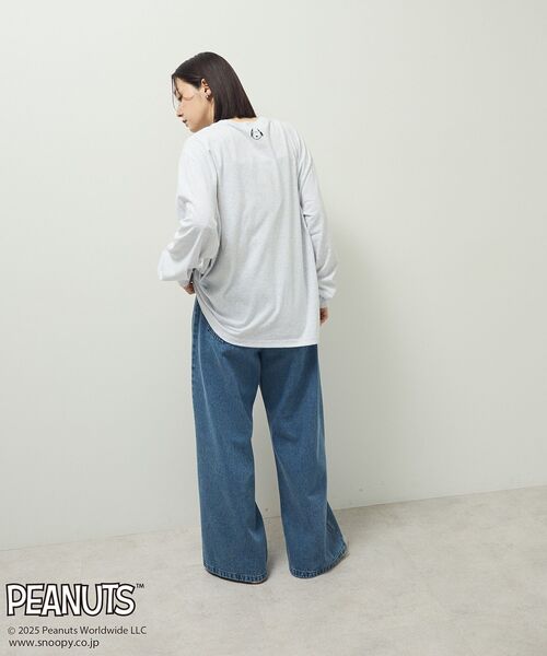 PEANUTS(ピーナッツ)の「■PEANUTS クロスステッチロンTEE(Tシャツ/カットソー・レディース・ホワイト系その他・FREE)」の5枚目の写真