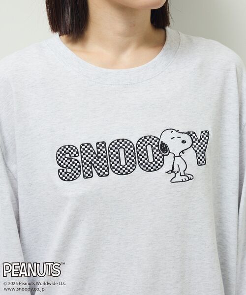 PEANUTS(ピーナッツ)の「■PEANUTS クロスステッチロンTEE(Tシャツ/カットソー・レディース・ホワイト系その他・FREE)」の9枚目の写真
