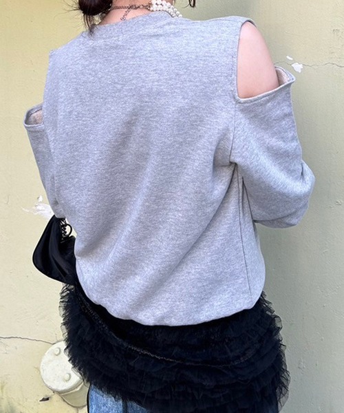 Flugge（フラッジー）の「カットデザインスウェット（スウェット・レディース・グレー/ベージュ・FREE）」の20枚目の写真
