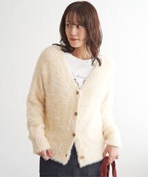 フェザーＶネックカーディガン