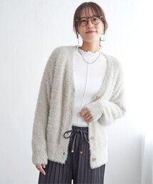 フェザーＶネックカーディガン