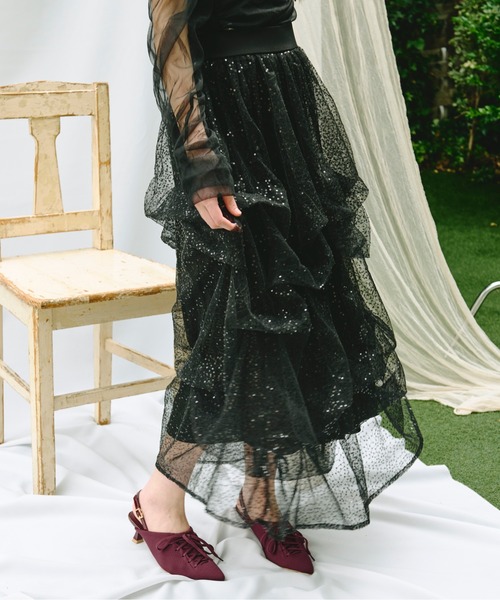 tuck design volume skirt / タックデザインボリュームスカート