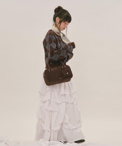 loin nuit タックデザインボリュームスカート ホワイト tuck design volume skirt / タックデザインボリュームスカート