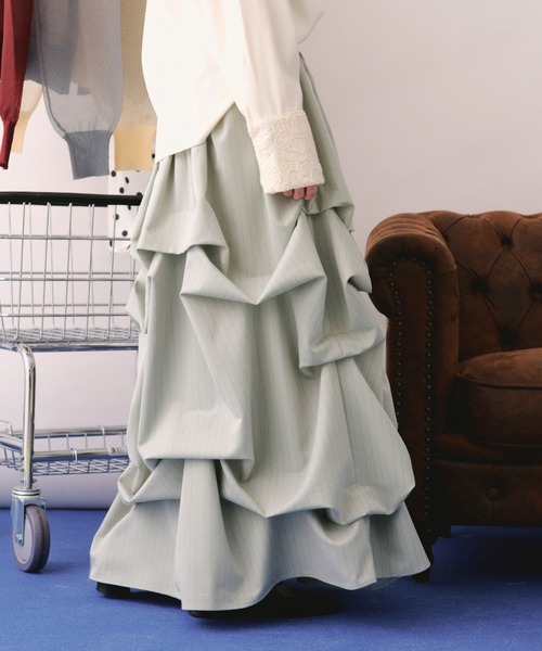 tuck design volume skirt / タックデザインボリュームスカート