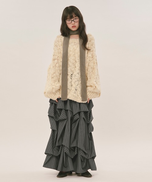 tuck design volume skirt / タックデザインボリュームスカート