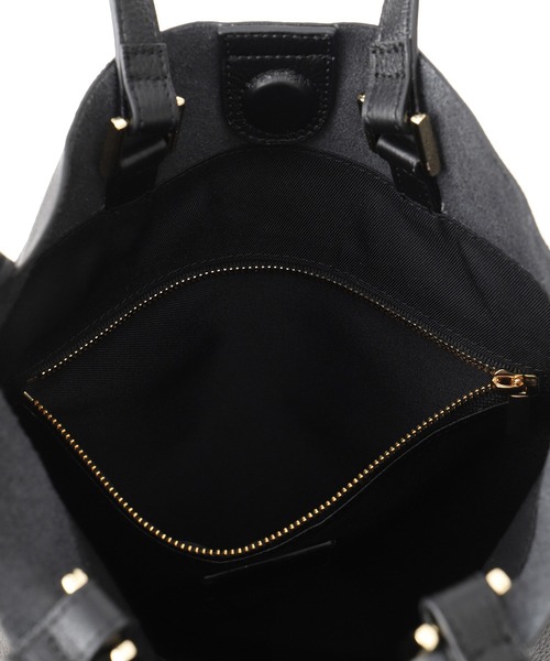 SALON adam et rope'（サロン アダム エ ロペ）の「【WS（ドゥーブル）】チャーム付きナチュラルレザー2WAYトート（トートバッグ・レディース・ブラック・FREE）」の20枚目の写真