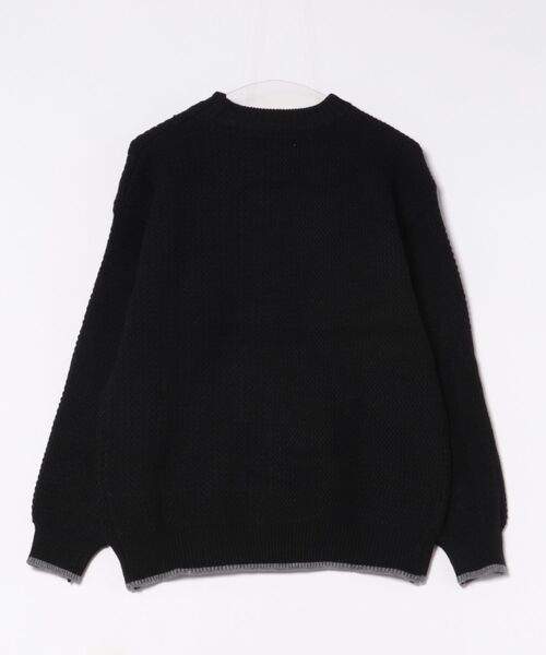 aimoha（アイモハ）の「ワッフル編み ニットプルオーバー/Waffle knit pullover（ニット/セーター・メンズ・ホワイト/ベージュ/ダークグレー/ブラック・XXXX-LARGE/XXX-LARGE/XX-LARGE）」の5枚目の写真