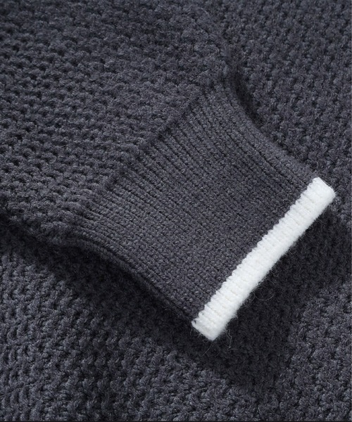 aimoha（アイモハ）の「ワッフル編み ニットプルオーバー/Waffle knit pullover（ニット/セーター・メンズ・ホワイト/ベージュ/ダークグレー/ブラック・XXXX-LARGE/XXX-LARGE/XX-LARGE）」の15枚目の写真