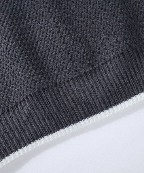 aimoha（アイモハ）の「ワッフル編み ニットプルオーバー/Waffle knit pullover（ニット/セーター・メンズ・ホワイト/ベージュ/ダークグレー/ブラック・XXXX-LARGE/XXX-LARGE/XX-LARGE）」の17枚目の写真
