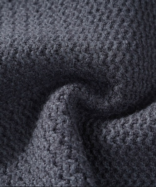aimoha（アイモハ）の「ワッフル編み ニットプルオーバー/Waffle knit pullover（ニット/セーター・メンズ・ホワイト/ベージュ/ダークグレー/ブラック・XXXX-LARGE/XXX-LARGE/XX-LARGE）」の20枚目の写真