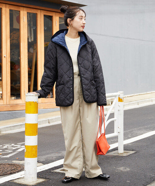 限定展開 TAION/タイオン CITY PIPING HOOD DOWN CARDIGAN/シティ