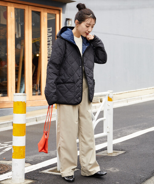 限定展開 TAION/タイオン CITY PIPING HOOD DOWN CARDIGAN/シティ