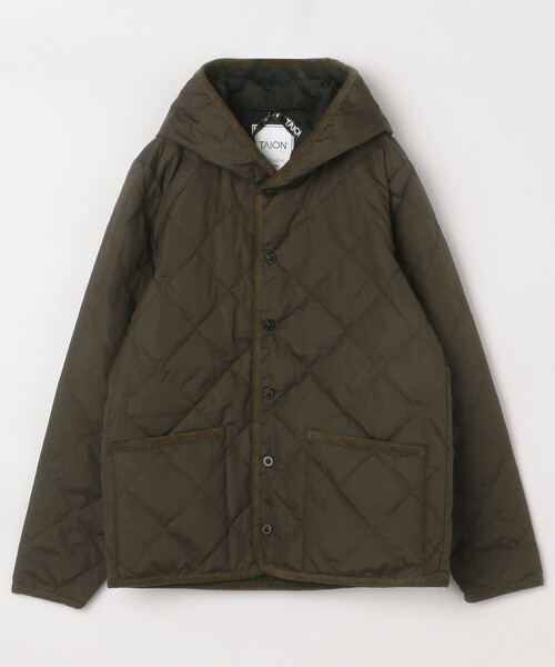 FREAK'S STORE（フリークスストア）の「限定展開 TAION/タイオン CITY PIPING HOOD DOWN CARDIGAN/シティ パイピング フード ダウン カーディガン (ダウンジャケット)（ダウンジャケット/コート・レディース・ベージュ/オリーブ/ブラック・MEDIUM/LARGE）」の17枚目の写真