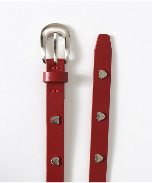 Three Four Time（ｽﾘｰﾌｫｰﾀｲﾑ）の「ハートスタッズベルト（ベルト・レディース・ブラック/レッド・FREE）」の16枚目の写真