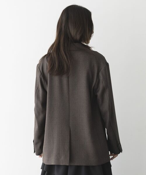 GARAGE OF GOOD CLOTHING（ガレージオブグッドクロージング）の「【日本製】ダブルブレストジャケット（テーラードジャケット・レディース・キャメル/ブラウン/グレー・FREE）」の8枚目の写真
