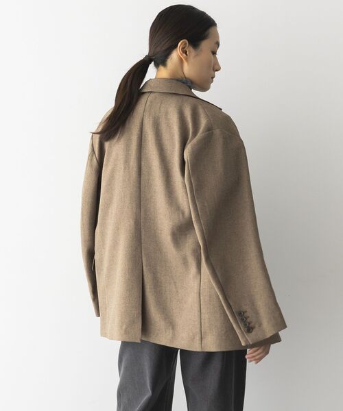 GARAGE OF GOOD CLOTHING（ガレージオブグッドクロージング）の「【日本製】ダブルブレストジャケット（テーラードジャケット・レディース・キャメル/ブラウン/グレー・FREE）」の17枚目の写真