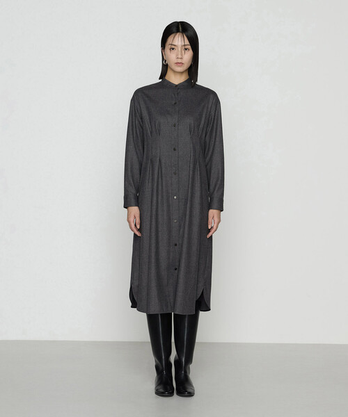 K.T KIYOKO TAKASE（キヨコタカセ）の「ストレッチウールサキソニー ドレス（ワンピース・レディース・ベージュ系その他/グレー・9号）」の12枚目の写真