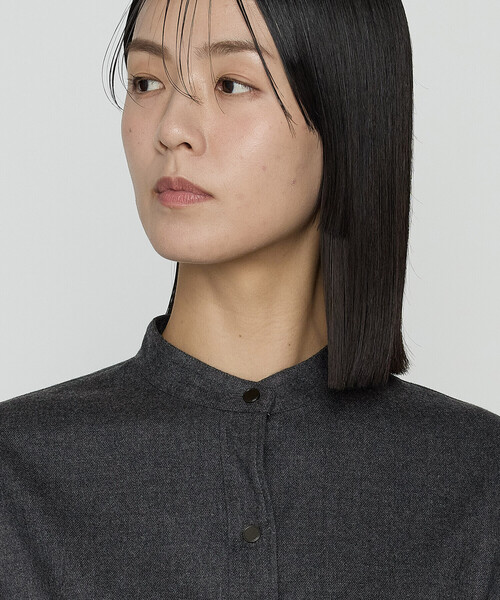 K.T KIYOKO TAKASE（キヨコタカセ）の「ストレッチウールサキソニー ドレス（ワンピース・レディース・ベージュ系その他/グレー・9号）」の13枚目の写真